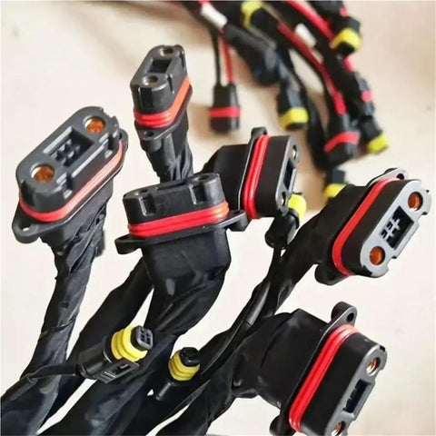 T30 Drone Arm ESC Repair Kit For Agricultural UAVs With M1 And M4 Arms showing color coded connectors and composite wiring