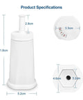 Replacement Water Filter For Breville Oracle Sage Claro Swiss Barista And Bambino Espresso Machines, dimensions labeled