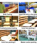 Manufacturing process of 25 Ft Outdoor Edison Bulb String Lights With ST35 Style Bulbs Plus Two Extra Bulbs UL Listed