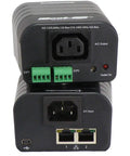 Web Power Switch With Cloud Remote Control And Built In Two Port Network Switch showing front and back views, single outlet