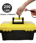 Hand using 60 Piece Multi Purpose Ultra Heavy Duty UV Cable Ties 11.8 Inch Length 0.51 Inch Width 250 Lbs Tensile Strength