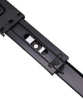 Tough As Nails Heavy Duty 10 Inch Full Extension Drawer Slides For Kitchen Cabinets And Dressers, 100 Lb Load Capacity, Cold Rolled Steel, Smooth Quiet Operation, 1 Pair black steel drawer slide close-up