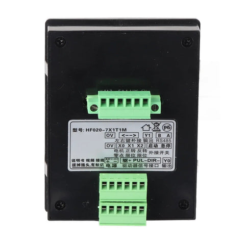 Motor Motion Control Module For Stepper And Servo Drives With 5 Digit Display And Multi Control Modes For Precise Positioning Angle And Loop Control DC 12 24V Plug And Play Ready For Industrial Automation, rear terminal view