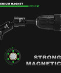 Shallow Magnetic Impact Socket Set For Three Eighths Inch Drive, 16 Piece, 6 Point CRMO Steel shown with drill attachment
