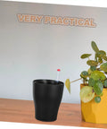 Self Watering Plant Pots For Beginners No Fuss Easy Care Indoor Planters With Built In Water Reservoir System Durable Plastic Flower Pots For Low Maintenance Indoor Garden On Patio Balcony, black pot