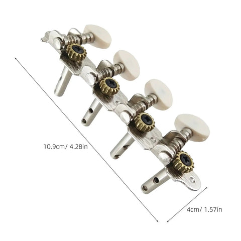 Upgrade Classical Guitar Tuning Pegs Set For 4L4R And Other Styles Easy Fit Replacement Hardware For Stable Tuning And Smooth Turn Durable Build No Fuss Install For Replacing Old Or Broken Guitar Tuner Parts, 10.9cm metal set