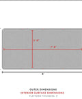 4x8 Gym Flooring Mat For Peloton Bike Elliptical Treadmill And Home Gym Setup Non Slip Floor Pad dimensions diagram