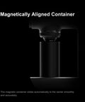 Timemore Sculptor 078S Electric Coffee Bean Grinder with Flat Burrs shows a magnetically aligned container for easy use.