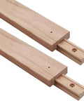 Top Notch Wooden Drawer Slides Buttery Smooth Center Guide Track Kiln Dried Hardwood Cabinet Glides 13 3 4 Inch, two solid wood pieces.