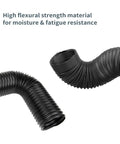 Flexible 4 Inch Dust Collection Hose Extends Up To 36 Inches For Table Saw Drill Press And Woodworking DIY Shop Dust Collection System Left Spiral Design with high flexural strength