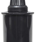 Water Pitcher Filter Replacement Cartridge 2 Pack For Screw In Systems, BPA Free, black cartridge, upright view