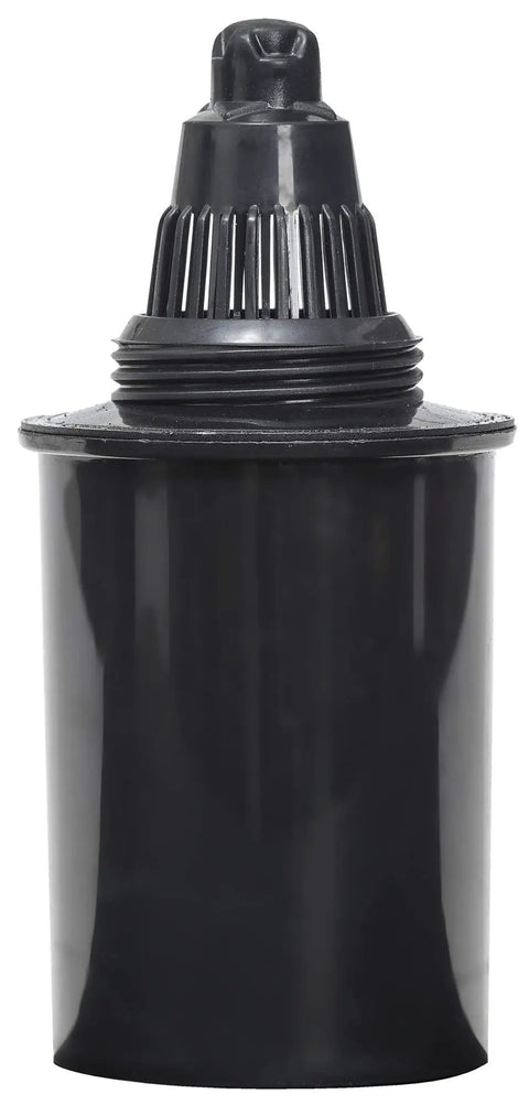 Water Pitcher Filter Replacement Cartridge 2 Pack For Screw In Systems, BPA Free, black cartridge, upright view