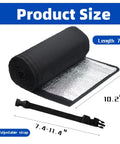 Three Layer Copper Pipe Insulation Sleeve For Outdoor HVAC Lines 72 By 10 Inches Tough As Nails 600D Oxford Weatherproof Cover displayed with adjustable strap