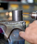 Heavy Duty Drill Bit Set For Daily Jobsite Grinds Plus Quick Fixes features drilling into metal with a black oxide coat drill bit.