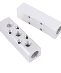 Aluminum Air Manifold 3 Way 5 Port Pneumatic Splitter With 1 Quarter Inch NPT Output For Tools DIYers Heavy Duty Airflow Control
