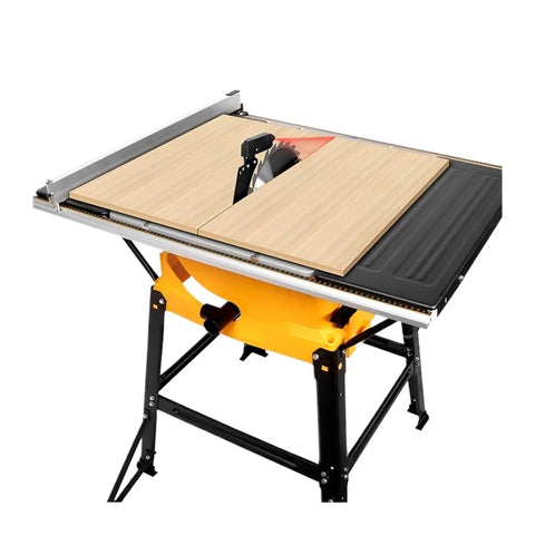 Heavy Duty Portable Mini Table Saw Featuring Slick Dust Collection And Badass 2000W Motor For Zero Fuss Wood Cutting and adjustable table.