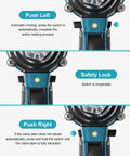 BOQNZN Cordless Rivet Gun Kit With Dual Rechargeable Batteries And Fast Charger For Auto Body Repair Metal Sheet Work One Click Electric Power Tool Easy On The Hands Heavy Duty Performance switch controls for automatic and manual modes with detailed instructions.