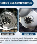 Hella Tough Flexible Steering Coupler For Hyundai Sonata Kia Optima Soul Azera 2Pcs Polyurethane Steering Column Motor Joint before and after use comparison.