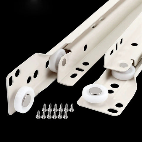Heavy Duty Drawer Slides And Cabinet Rails Set For Smooth Sliding Thickened Keyboard Tray And Computer Table Chute Fits Wooden Drawers