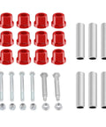 Beefed Up Heavy Duty Steel Plate Bushing Kit For Golf Cart Suspension Front And Rear Spring Bushing With Screws Set