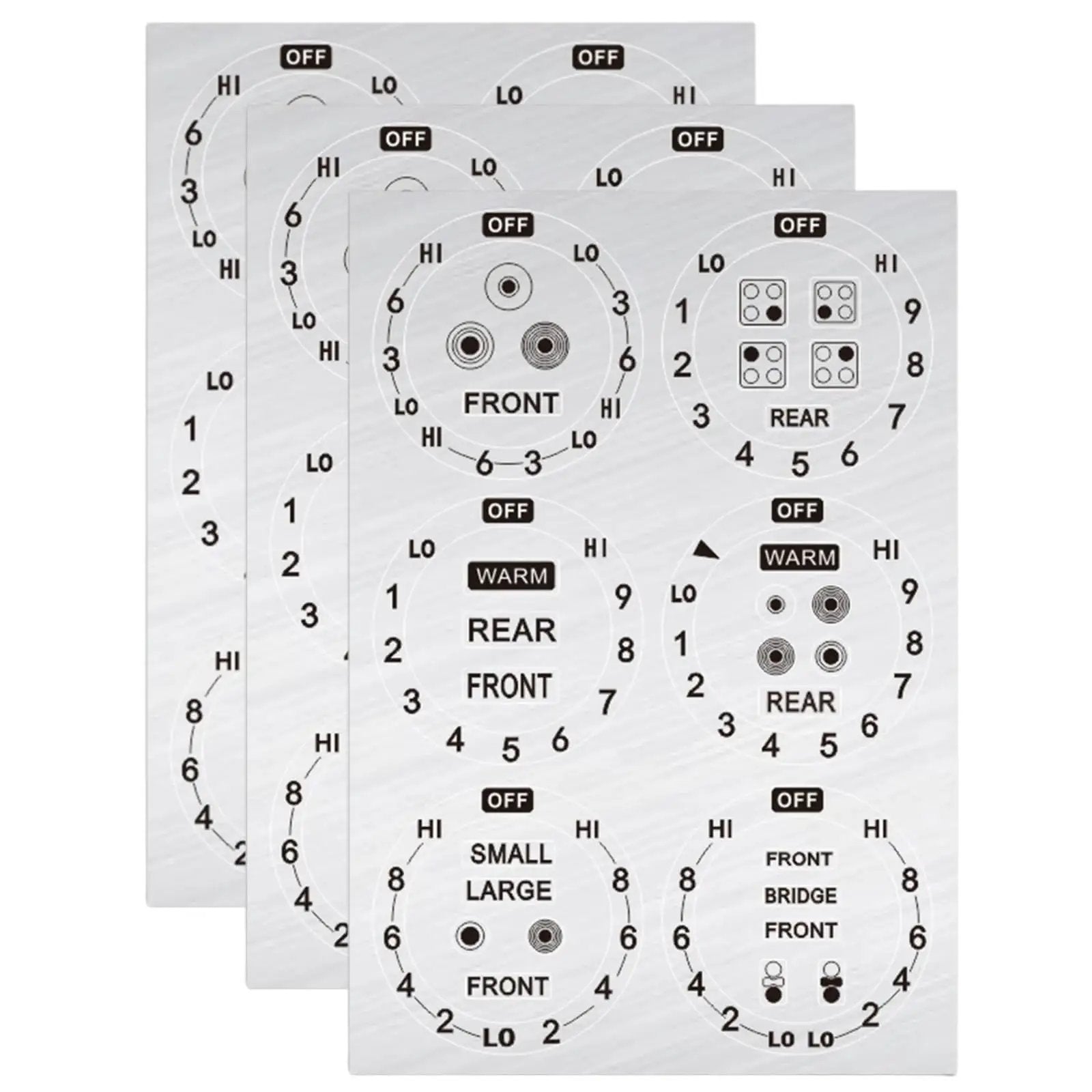 Stove Dial Stickers For Oven & Range Knobs Easy Read