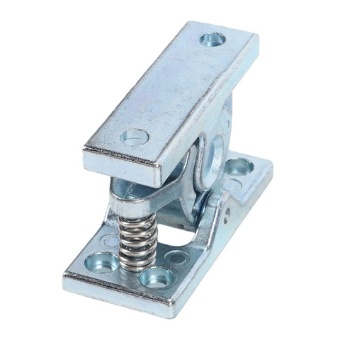 Double Roller RV Door Latch Zinc Alloy Spring Loaded Door Catch 2 Pack for RVs, trailers, zinc alloy body, close view.