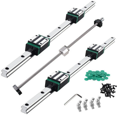 Heavy Duty DIY CNC Linear Rail And Ball Screw Kit With 2 HGR20 600mm Rails 4 HGH20CA Carriages SFU1605 600mm Ball Screw