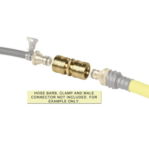 Easy Connect Double Female Quick Connector Locking For Garden Hose Repair And Splice Fits Easy Connect Male Barbs