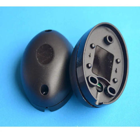 Waterproof Single Infrared Beam Sensor Photoelectric Barrier Detector, black housing, two units angled view for indoor or outdoor use.