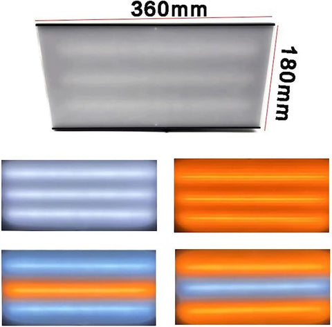 Paintless Dent Repair Kit For Cars And Motorcycles With LED Detection Light Panel and 3 Strip Board Lamp, 360mm x 180mm