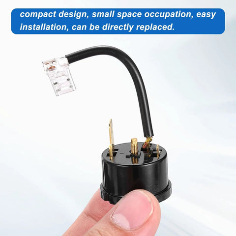 Three Pack Thermal Overload Protector for Refrigerators and Freezers 750W 1HP shown close-up, highlighting two-pin design.