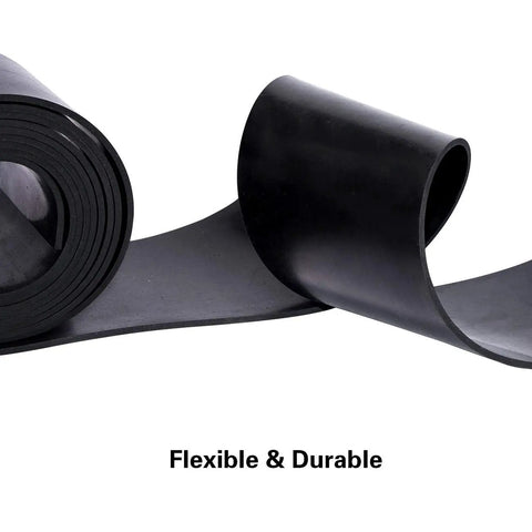 Solid Neoprene Rubber Sheet Roll One Eighth Inch Thick By Twelve Inch Wide By Forty Eight Inch Long For DIY Gaskets Pads Seals Crafts Flooring Cushioning And Anti Vibration Anti Slip Applications