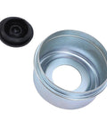 Trailer Wheel Bearing Protector 2.72 Inch Hub Cap, Metal And Rubber Dust Shield