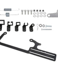 Beefed Up Throttle Cable Mount Kit For 4150 Carburetor Adjustable Steel Bracket Black Fits Automatic Transmissions TV Cables GM 700R4 Transfer Delivers Solid Throttle Control And Easy Install, black steel bracket kit with springs and hardware