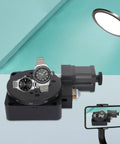 Motorized Rotary Platform Optical Rotation Stage 100mm Turntable With 0.01 Degree Resolution 180 To 1 Worm Gear