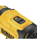 Close-up of Workhorse Cordless 20V Max Heat Gun Kit With LED Light Heats Up To 990 Fahrenheit 42 Minute Runtime handle switch
