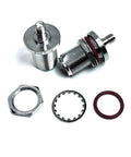 2 Pack SMA Female To N Female Bulkhead RF Coaxial Adapters Nickel Plated 50 Ohm connectors with brass body and mounting hardware