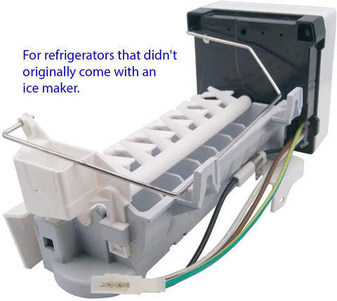 134A Refrigerator Ice Maker Add On Kit, Model Specific Assembly For W10715708 W11510803, Not Universal, AP7179124 Compatible, close-up view