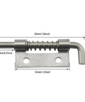 4 Piece Flat Pin Hinge Spring Latch Made From 304 Stainless Steel Rustproof And Rugged Durable Door Lock Spring Loaded Latch Pins