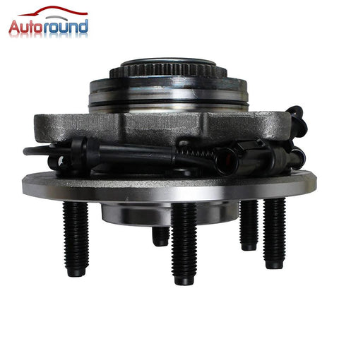 Side view of Front Wheel Hub Bearing Assembly For 4x4 Ford F150 2004 2005 6 Lug With ABS, featuring flange and offset details.
