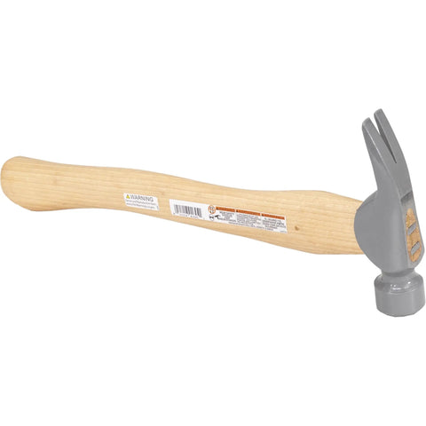 DF Series 16 Oz Framing Hammer with Smooth Face and Hickory Handle shown with a straight handle and drop-forged steel head