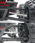 Comparison of front axle with upgraded Beefy 4 Piece RC Front And Rear CVD Driveshaft Set for 1/16 scale trucks.
