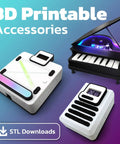 3D printable accessories for Soldering Practice Kit For Makers Build A Digital Piano, Arcade Console And Keypad with Arduino Compatible Microcontroller.