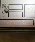 Directional control valve 0 820 027 128 solenoid, housing detail showing part number, for industrial hydraulic systems.