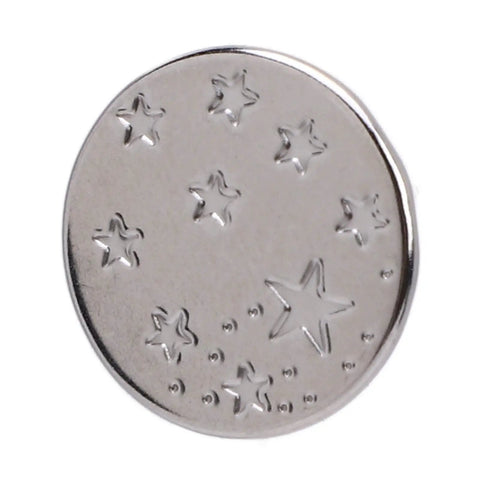 50 Set Star Shape Jeans Screw Buttons with Sick Threaded Design 17 mm Metal Button Hardware Durable Steel with star design