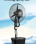 Legit Heavy Duty Industrial Cooling Fan Crushes Summer Heat With A Massive 42 Liter Water Tank and adjustable stand.