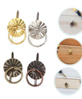 80 Piece Retro Mini Cabinet Pull Handles Rings With Drop Bail Knobs For Small Furniture Metal Drawer Pulls For Wardrobes Farmhouse Style Hardware