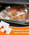 Turkey roasting in high-temperature resistant bag inside oven