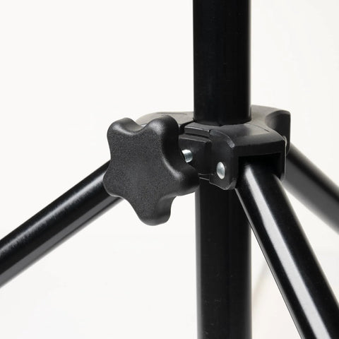POWERTEC 1/4-20 black star knob with bolt on adjustable metal stand joint