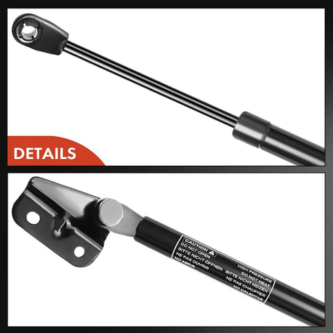 Heavy Duty Honda Crv Rear Door Lift Supports Gas Spring Struts For 2002 2003 2004 2005 2006 with top and bottom detail views.
